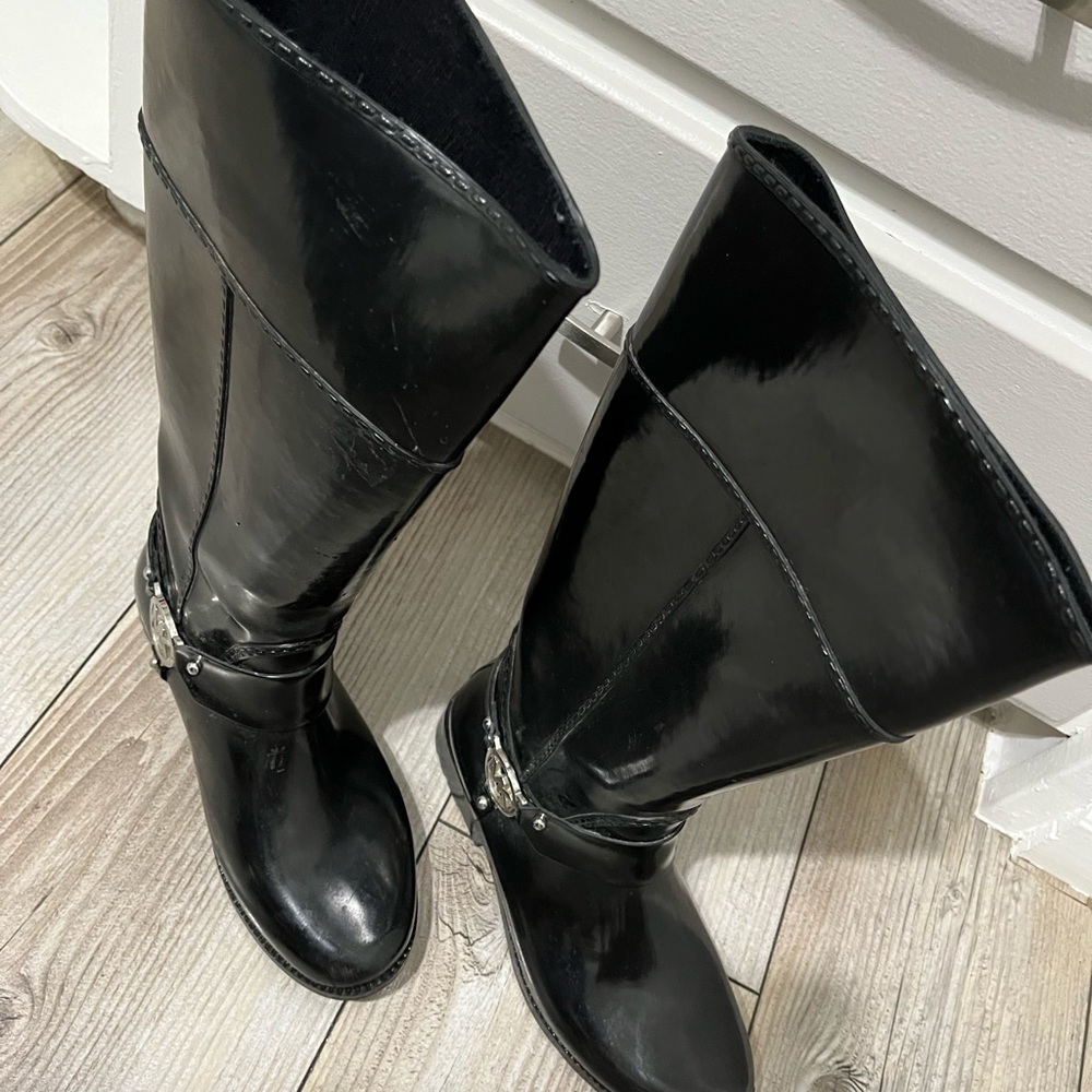 Michael Kors Tall Rainboots - Womens; Color: Black; Size: 8 - Picture 3 of 6